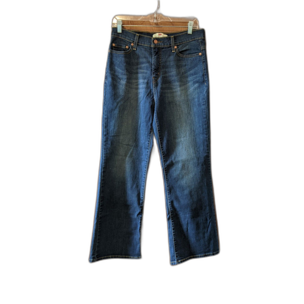 Levis 512 Jeans Boot Cut Perfectly Slimming Blue Sz 12 Petite Coastal Cowgirl